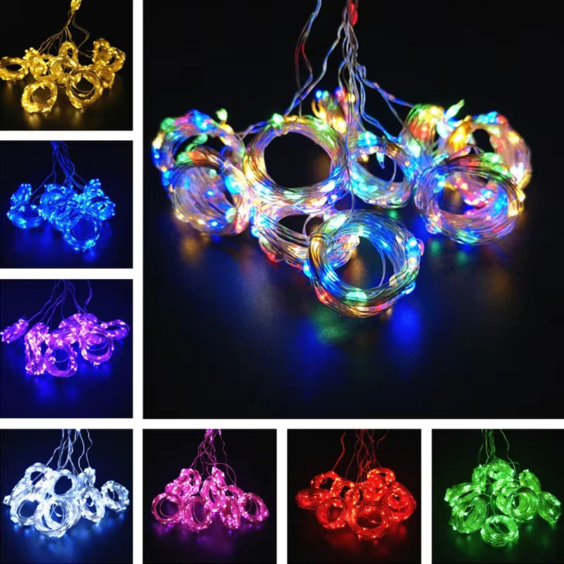 ✨ Tenda Luminosa LED USB – Luci Decorative con Telecomando e 8 Effetti 🎄