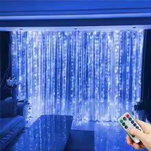 ✨ Tenda Luminosa LED USB – Luci Decorative con Telecomando e 8 Effetti 🎄