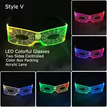 👓 Occhiali LED Visiera Neon – Halloween, Natale e Party Accendi la notte e diventa protagonista della festa! 🌟