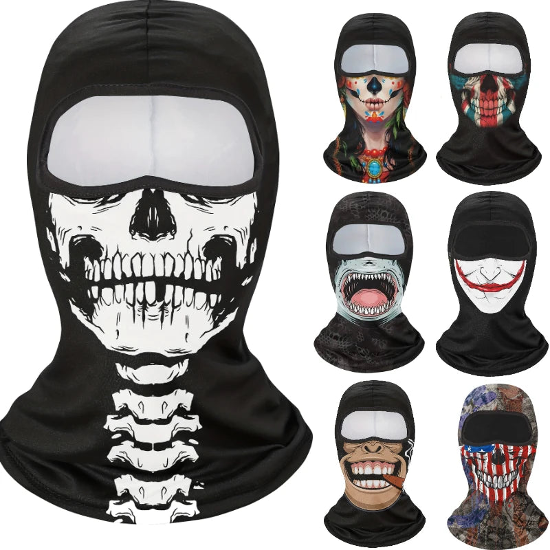 💀 Passamontagna Horror Unisex – Maschera Teschio, Clown e Fantasma