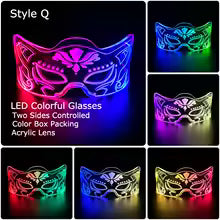 👓 Occhiali LED Visiera Neon – Halloween, Natale e Party Accendi la notte e diventa protagonista della festa! 🌟