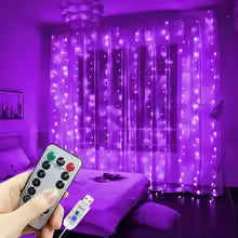 ✨ Tenda Luminosa LED USB – Luci Decorative con Telecomando e 8 Effetti 🎄