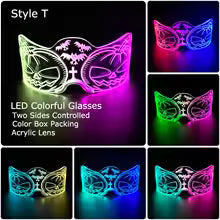 👓 Occhiali LED Visiera Neon – Halloween, Natale e Party Accendi la notte e diventa protagonista della festa! 🌟