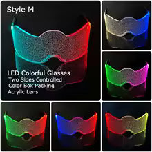 👓 Occhiali LED Visiera Neon – Halloween, Natale e Party Accendi la notte e diventa protagonista della festa! 🌟