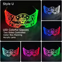 👓 Occhiali LED Visiera Neon – Halloween, Natale e Party Accendi la notte e diventa protagonista della festa! 🌟